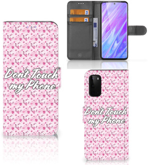 B2Ctelecom Samsung Galaxy S20 Portemonnee Hoesje Flowers Pink DTMP