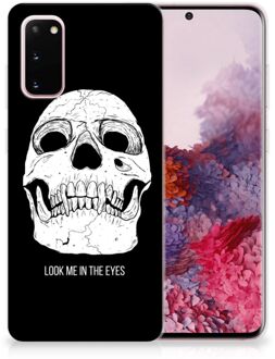 B2Ctelecom Samsung Galaxy S20 Silicone Back Case Skull Eyes