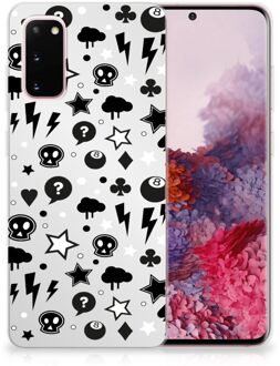 B2Ctelecom Samsung Galaxy S20 Silicone Back Case Zilver Punk