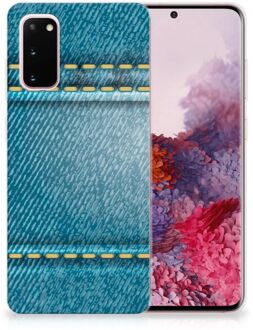 B2Ctelecom Samsung Galaxy S20 Silicone Back Cover Jeans