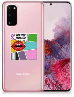 B2Ctelecom Samsung Galaxy S20 Silicone Back Cover Popart Princess