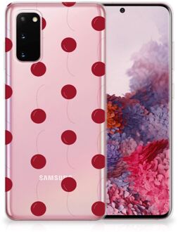 B2Ctelecom Samsung Galaxy S20 Siliconen Case Cherries