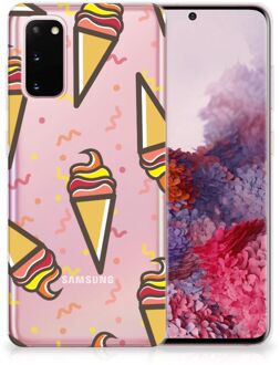 B2Ctelecom Samsung Galaxy S20 Siliconen Case Icecream