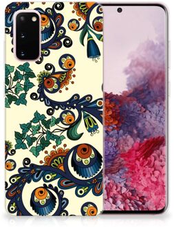 B2Ctelecom Samsung Galaxy S20 Siliconen Hoesje Barok Flower