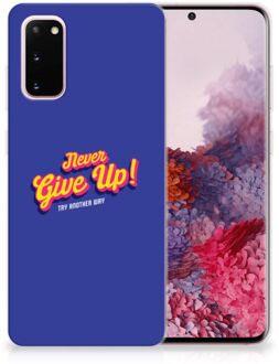 B2Ctelecom Samsung Galaxy S20 Siliconen hoesje met naam Never Give Up