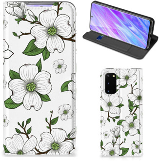 B2Ctelecom Samsung Galaxy S20 Smart Cover Dogwood Flowers