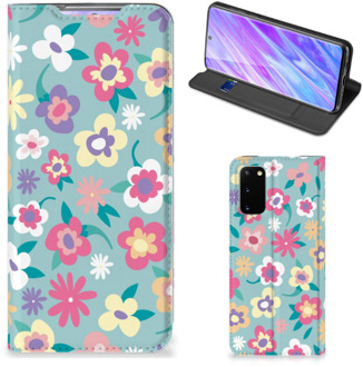 B2Ctelecom Samsung Galaxy S20 Smart Cover Flower Power