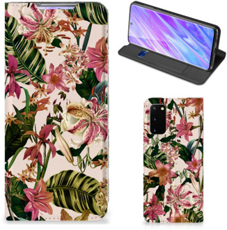 B2Ctelecom Samsung Galaxy S20 Smart Cover Flowers