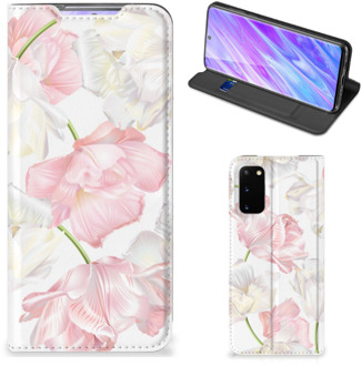 B2Ctelecom Samsung Galaxy S20 Smart Cover Lovely Flowers