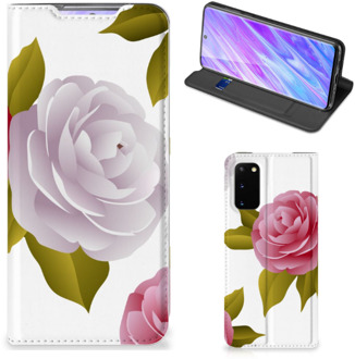 B2Ctelecom Samsung Galaxy S20 Smart Cover Roses