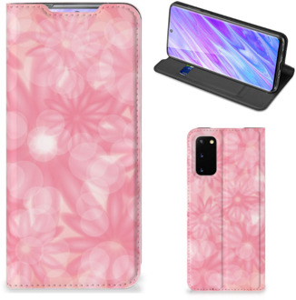 B2Ctelecom Samsung Galaxy S20 Smart Cover Spring Flowers