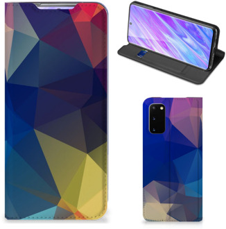 B2Ctelecom Samsung Galaxy S20 Stand Case Polygon Dark