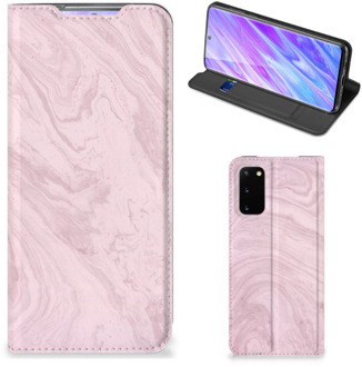 B2Ctelecom Samsung Galaxy S20 Standcase Marble Roze