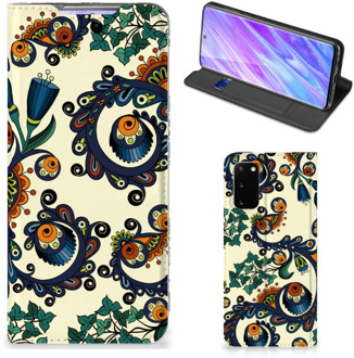 B2Ctelecom Samsung Galaxy S20 Telefoon Hoesje Barok Flower