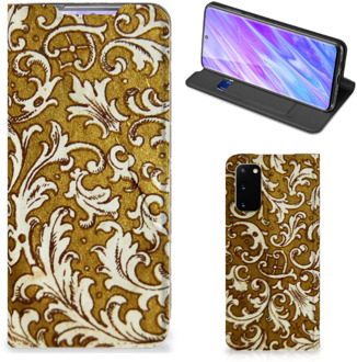 B2Ctelecom Samsung Galaxy S20 Telefoon Hoesje Barok Goud