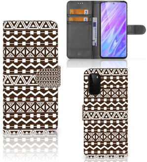 B2Ctelecom Samsung Galaxy S20 Telefoon Hoesje Origineel Cadeau Aztec Bruin