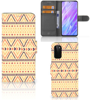 B2Ctelecom Samsung Galaxy S20 Telefoon Hoesje Origineel Cadeau Aztec Yellow