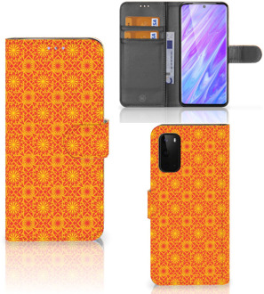 B2Ctelecom Samsung Galaxy S20 Telefoon Hoesje Origineel Cadeau Batik Orange