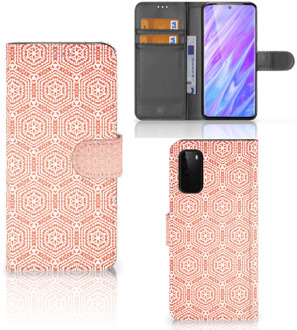 B2Ctelecom Samsung Galaxy S20 Telefoon Hoesje Origineel Cadeau Pattern Orange