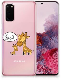 B2Ctelecom Samsung Galaxy S20 Telefoonhoesje met Naam Giraffe