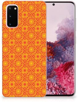 B2Ctelecom Samsung Galaxy S20 TPU bumper Batik Orange