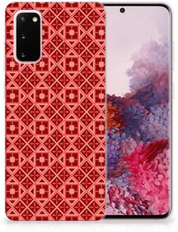 B2Ctelecom Samsung Galaxy S20 TPU bumper Batik Red