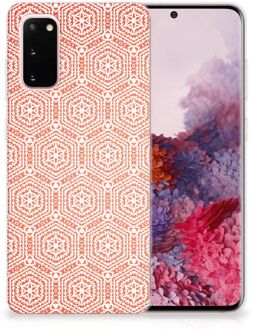 B2Ctelecom Samsung Galaxy S20 TPU bumper Pattern Orange