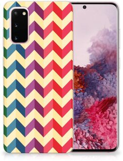 B2Ctelecom Samsung Galaxy S20 TPU bumper Zigzag Color