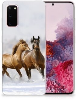 B2Ctelecom Samsung Galaxy S20 TPU Hoesje Paarden