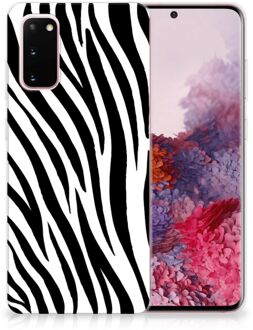 B2Ctelecom Samsung Galaxy S20 TPU Hoesje Zebra