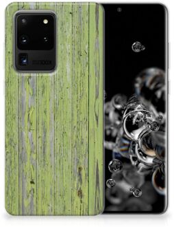 B2Ctelecom Samsung Galaxy S20 Ultra Bumper Hoesje Green Wood