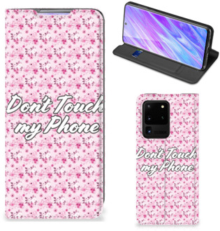 B2Ctelecom Samsung Galaxy S20 Ultra Design Case Flowers Pink DTMP