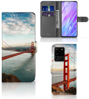 B2Ctelecom Samsung Galaxy S20 Ultra Flip Cover Golden Gate Bridge