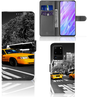 B2Ctelecom Samsung Galaxy S20 Ultra Flip Cover New York Taxi