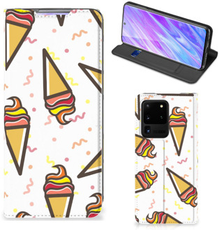 B2Ctelecom Samsung Galaxy S20 Ultra Flip Style Cover Icecream