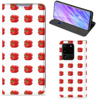 B2Ctelecom Samsung Galaxy S20 Ultra Flip Style Cover Paprika Red