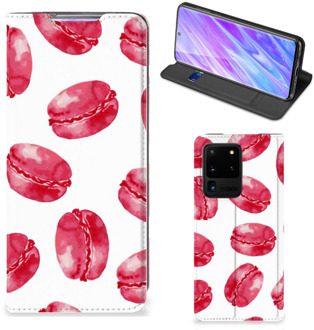 B2Ctelecom Samsung Galaxy S20 Ultra Flip Style Cover Pink Macarons