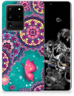 B2Ctelecom Samsung Galaxy S20 Ultra Hoesje maken Vlinders en Cirkels