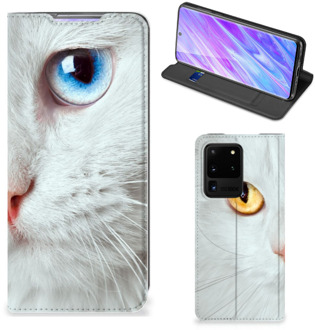 B2Ctelecom Samsung Galaxy S20 Ultra Hoesje maken Witte Kat