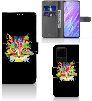 B2Ctelecom Samsung Galaxy S20 Ultra Leuk Hoesje Cat Color