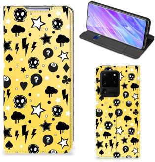 B2Ctelecom Samsung Galaxy S20 Ultra Mobiel BookCase Punk Yellow