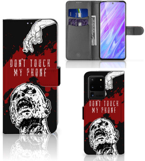 B2Ctelecom Samsung Galaxy S20 Ultra Portemonnee Hoesje Zombie Blood