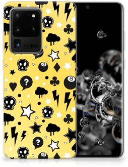 B2Ctelecom Samsung Galaxy S20 Ultra Silicone Back Case Punk Yellow