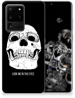 B2Ctelecom Samsung Galaxy S20 Ultra Silicone Back Case Skull Eyes