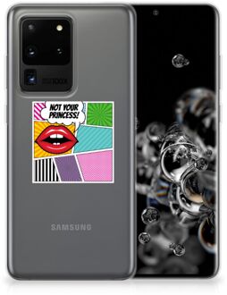 B2Ctelecom Samsung Galaxy S20 Ultra Silicone Back Cover Popart Princess