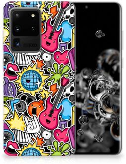 B2Ctelecom Samsung Galaxy S20 Ultra Silicone Back Cover Punk Rock