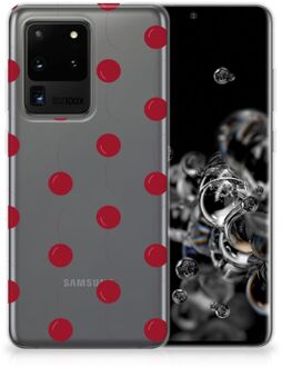 B2Ctelecom Samsung Galaxy S20 Ultra Siliconen Case Cherries