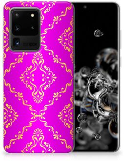 B2Ctelecom Samsung Galaxy S20 Ultra Siliconen Hoesje Barok Roze