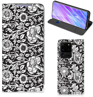 B2Ctelecom Samsung Galaxy S20 Ultra Smart Cover Black Flowers