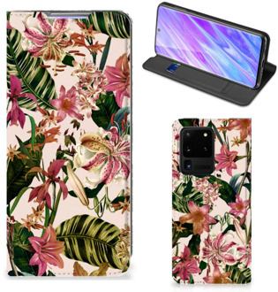 B2Ctelecom Samsung Galaxy S20 Ultra Smart Cover Flowers